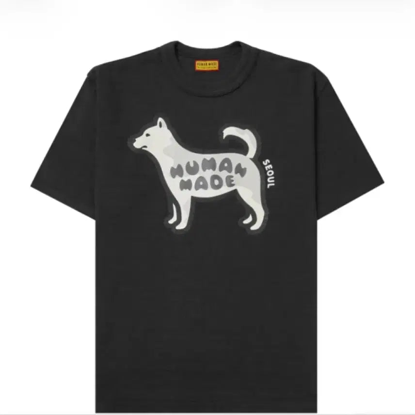 [BUNJANG] Human Made Animal Graphic T-Shirt Jindo Dog Black Seoul Store Exclusive / 휴먼메이드 애니멀 그래픽 티셔츠 진돗개 블랙 서울스토어 한정