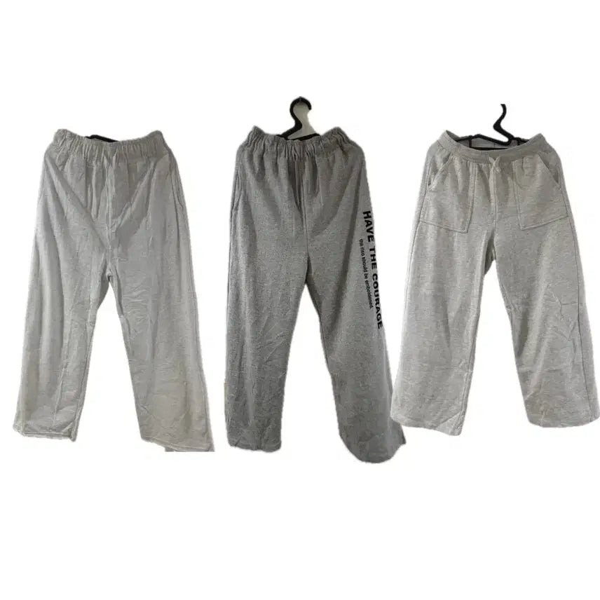 [BUNJANG] 3-Piece Bundle Wide Training Pants / 와이드 트레이닝 팬츠 3벌 일괄