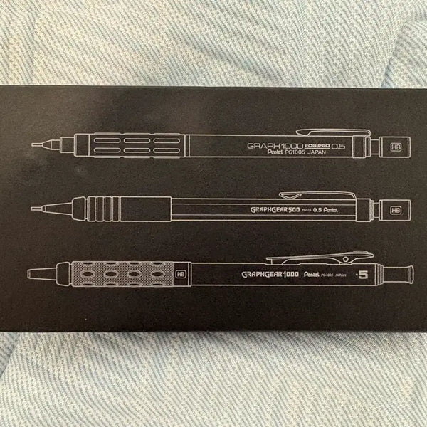 [BUNJANG] Pentel Graph 60th Anniversary 3-Set Mechanical Pencil / 60주년 기념 펜텔 그래프 샤프 3종 세트