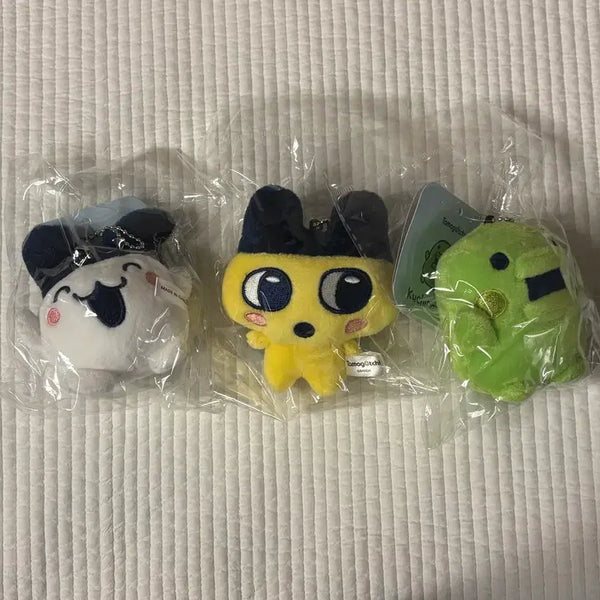 [BUNJANG] Tamagotchi Plush Keychain Set (3 types) - Sealed / 다마고치 인형 키링 일괄 미개봉 구치파치 미미치 마메치