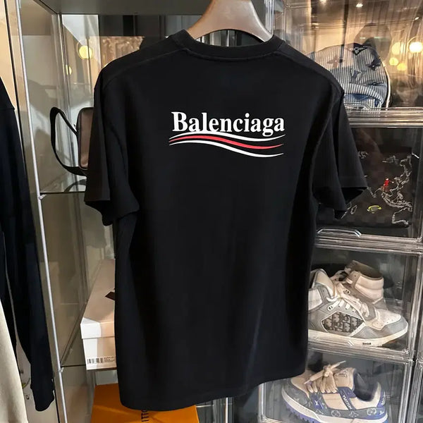 [BUNJANG] Balenciaga Wave Logo T-Shirt / 발렌시아가 웨이브로고 반팔티