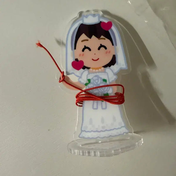 [BUNJANG] Doonibu Acrylic Keyring Bride Wedding Idol Goods / 두니부 아크릴 키링 신부 웨딩 아이돌 굿즈