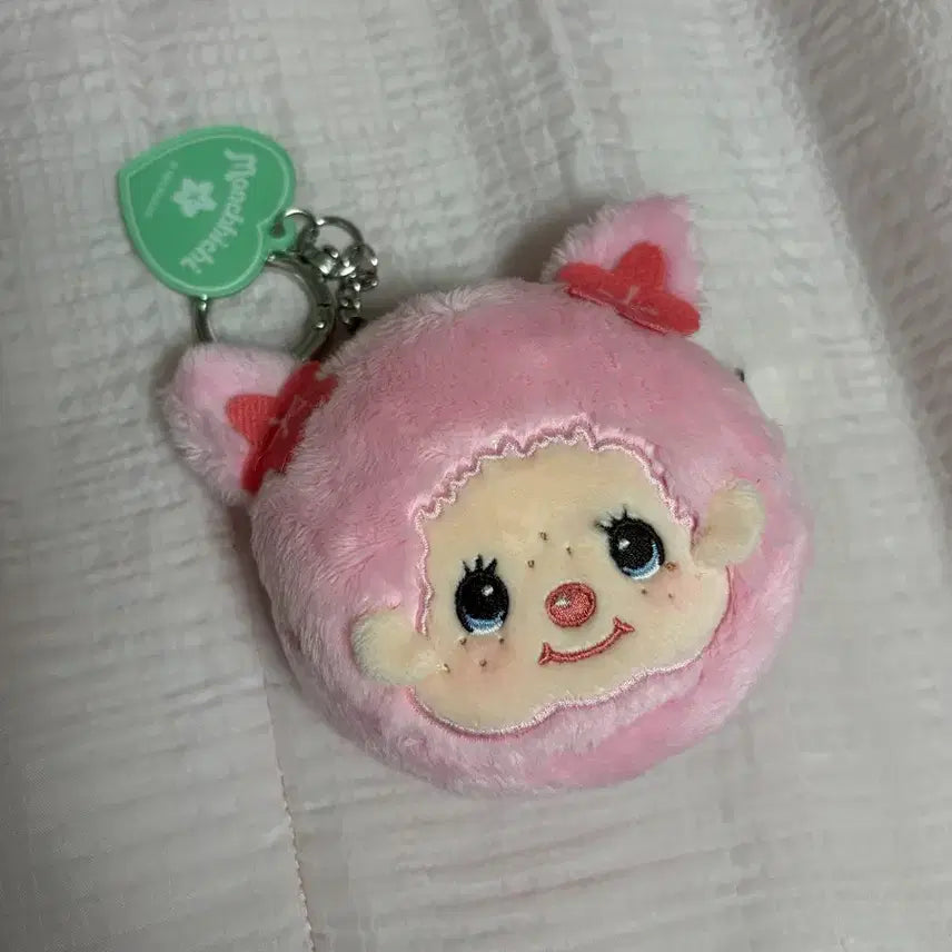 [BUNJANG] Monchhichi Sakura Limited Pouch (Unsealed) / [최저가]몬치치 벚꽃 한정 파우치(개봉만한 상태)