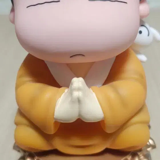 [BUNJANG] Crayon Shin-chan Monk Figure with Shiro / 짱구는못말려 짱구 스님 피규어