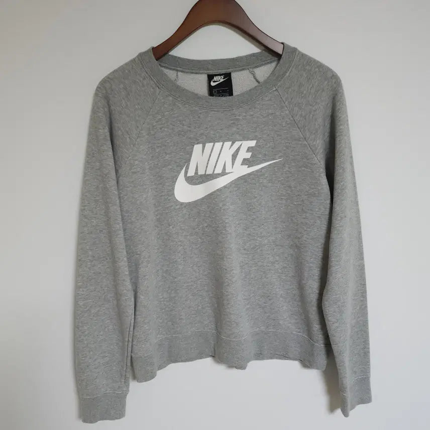 [BUNJANG] Nike Grey Women's Sweatshirt / [L] 나이키 그레이 여성 맨투맨 로고 여자 티셔츠 G73