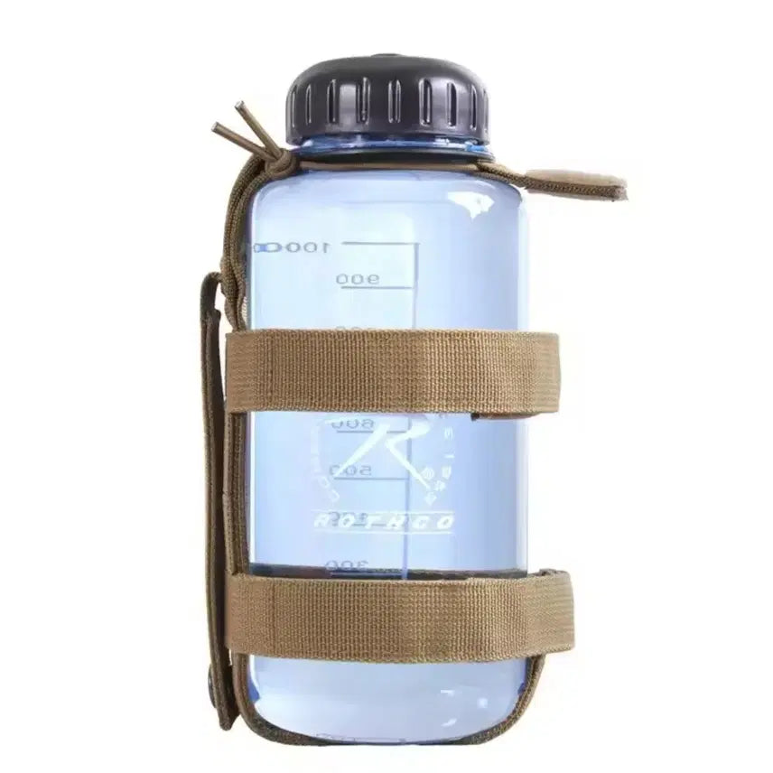[BUNJANG] Backpack Water Bottle Pouch Strap Holder (Khaki) / 배낭 물병 파우치 스트랩홀더 보틀 캐리어 카키