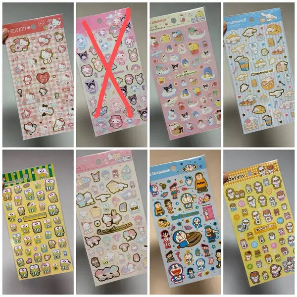 [BUNJANG] Sanrio & Doraemon Japanese Official Stickers / 산리오, 도라에몽 스티커 (일본정품)
