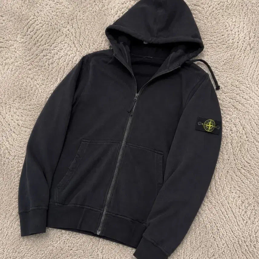 [BUNJANG] Stone Island Hooded Zip-Up Jacket / 스톤아일랜드 후드집업