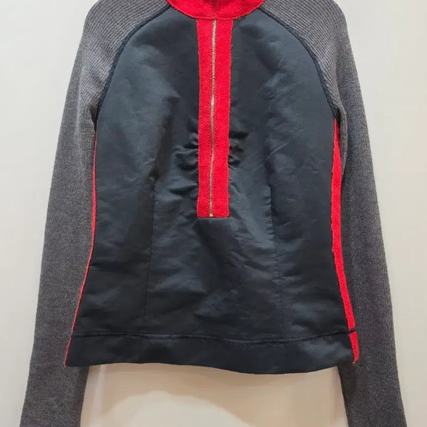 [BUNJANG] Miu Miu Hybrid Wool Mohair Half Zip Jacket / (정품)미우미우 하이브리드 울 모헤어 하프 집업 자켓
