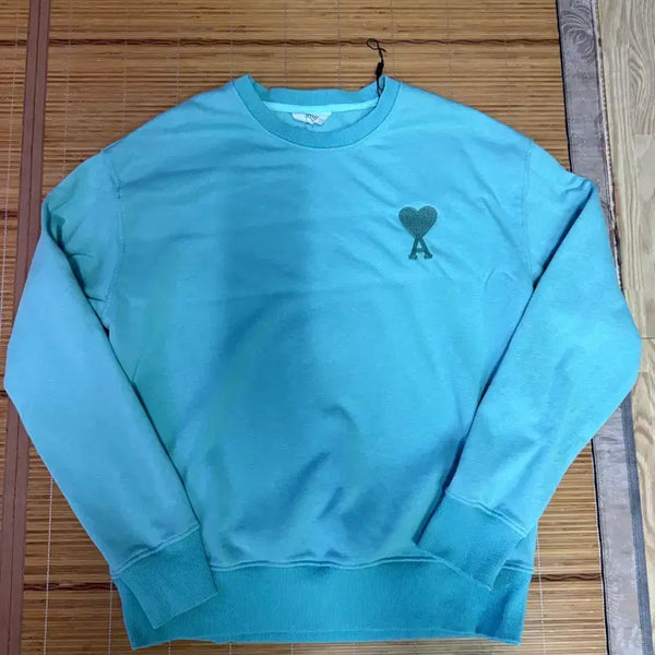 [BUNJANG] AMI Heart Logo Sweatshirt Mint XL / 아미 하트 로고 맨투맨 민트 XL