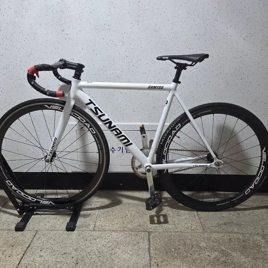 [BUNJANG] Tsunami White Frame, Spcakes Silver Crankset Bicycle Components / 쓰나미 판/교 (설명필독)