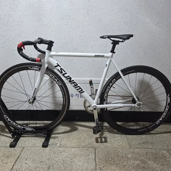 [BUNJANG] Tsunami White Frame, Spcakes Silver Crankset Bicycle Components / 쓰나미 판/교 (설명필독)