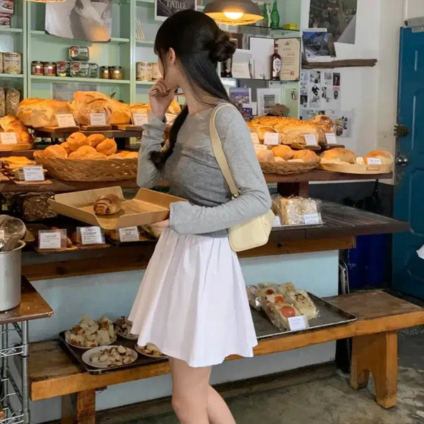 [BUNJANG] Attrangs Flare Mini Skirt / 에이블리 아뜨랑스 플레어 미니 스커트