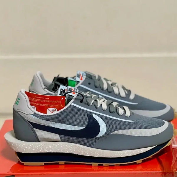 [BUNJANG] Nike x Sacai x Clot LDWaffle Smoke Cool Grey / [285] 나이키 x 사카이 x 클랏 LD와플 스모크 쿨그레이 새상품