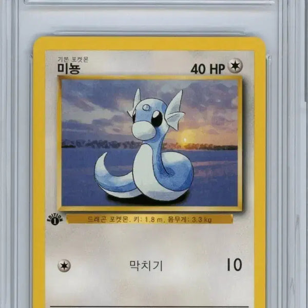 [BUNJANG] Pokemon 1st Edition Dragonair Graded Card / (pop 3) (brg 10) 포켓몬 1st edition 초판 미뇽 최고등급 카드