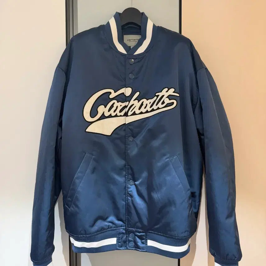 [BUNJANG] Carhartt WIP Reggie Jacket Varsity Jacket Blue (S) / 칼하트 리그 자켓 바시티 자켓 블루 (S)