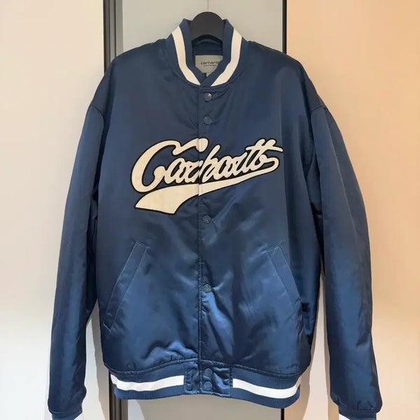 [BUNJANG] Carhartt WIP Reggie Jacket Varsity Jacket Blue (S) / 칼하트 리그 자켓 바시티 자켓 블루 (S)