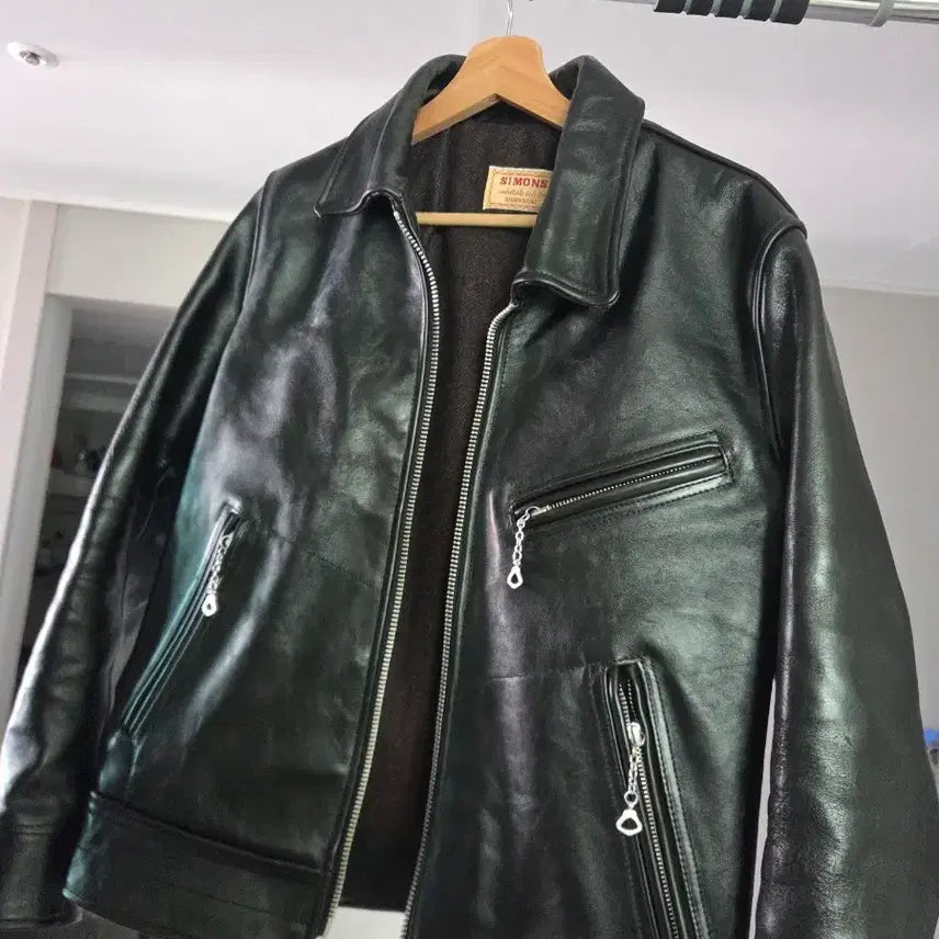 [BUNJANG] Real Simmons Holland Leather Jacket / 리얼시몬스 중홀랜드 가죽자켓ㅡm