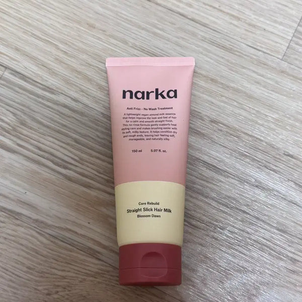 [BUNJANG] Narca Core Rebuild Straight Sleek Hair Milk Blossom / 나르카 코어리빌드 스트레이트 슬릭 헤어 밀크 블라썸