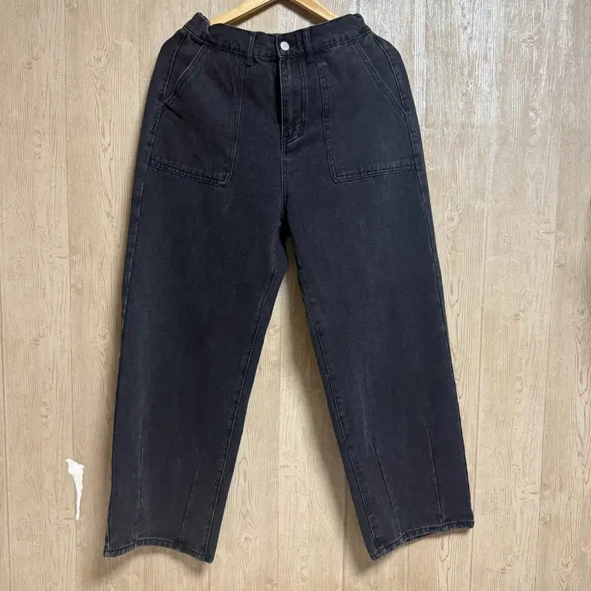 [BUNJANG] Goodlife Works Black Out Pocket Wide Denim Pants / 굿라이프웍스 데님팬츠