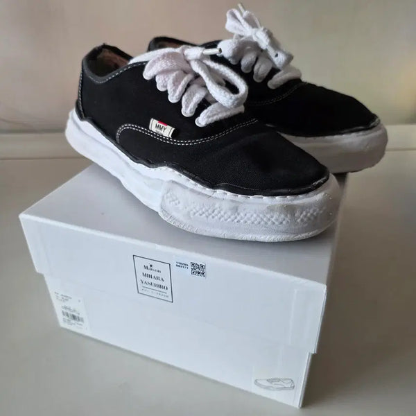[BUNJANG] Mihara Yasuhiro Peterson OG Sole Low Top Canvas Sneakers / 미하라 야스히로 피터슨 43
