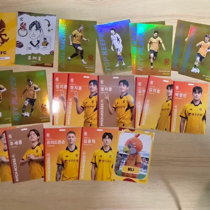 [BUNJANG] K League Gwangju Panini Card Bundle Set (21 Cards) / 26 파니니카드 K리그 광주 일괄 21장