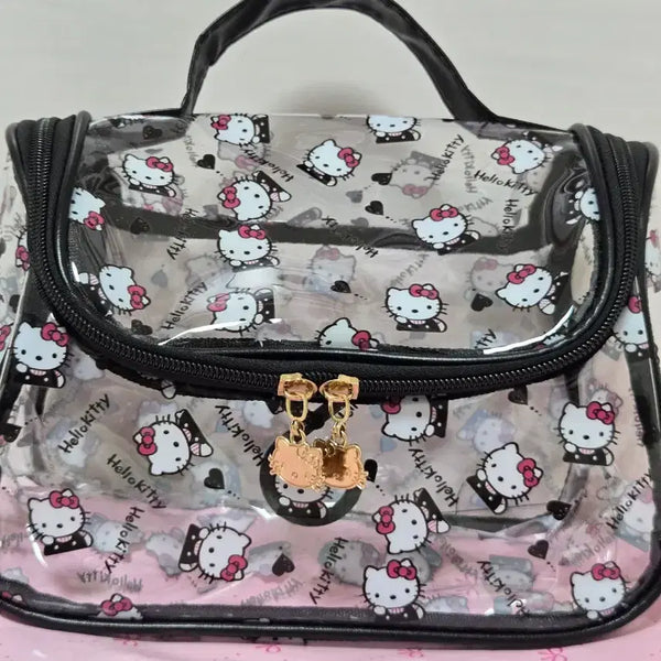 [BUNJANG] Hello Kitty Transparent Multi-purpose Waterproof Pouch Bag / 키티투명 다용도 방수 파우치 가방