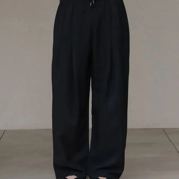 [BUNJANG] Decorso Cool Linen Wide Banding Pants / 데꼬르소 쿨 린넨 와이드 밴딩 팬츠