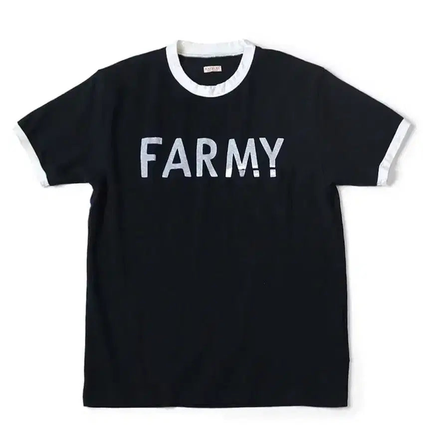 [BUNJANG] Kapital FARMY Ringer Pocket T-Shirt Black / [M]캐피탈 반팔 텐지쿠 링거 포켓 티셔츠 파미 FARMY 블랙