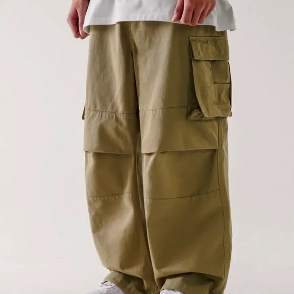 [BUNJANG] Azkaton Step Cargo Pants Beige / 에즈카톤 스탭 카고 팬츠 베이지