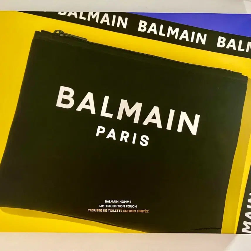 [BUNJANG] Balmain Limited Edition Neoprene Pouch / 정품 발망 리미티드 에디션 네오프렌 클러치/ 파우치 새상품
