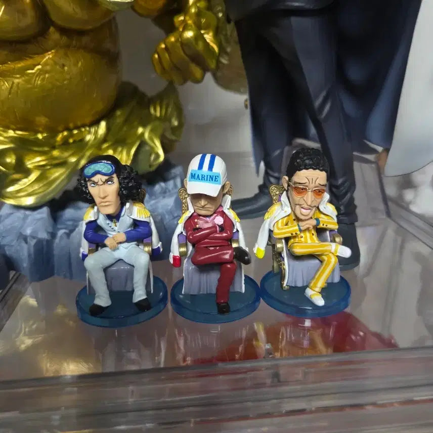 [BUNJANG] One Piece World Collectable Three Admirals Figure Set (Akainu, Aokiji, Kizaru) / 원피스 월드콜렉터블 삼대장 피규어 (아카이누, 아오키지, 키자루)