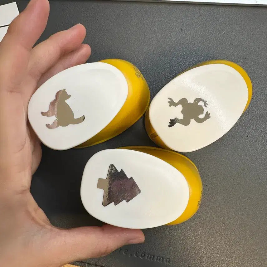 [BUNJANG] Decorative Shape Punches (Cat, Frog, Tree) / 다꾸 모양 펀치