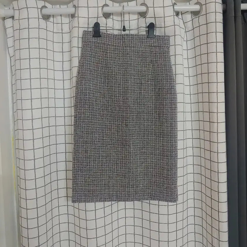 [BUNJANG] Check Tweed H-Line Skirt / 체크 트위드  H라인 스커트
