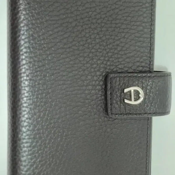 [BUNJANG] Aigner Women's Black Leather Long Wallet / 아이그너 여성 블랙 가죽 장지갑