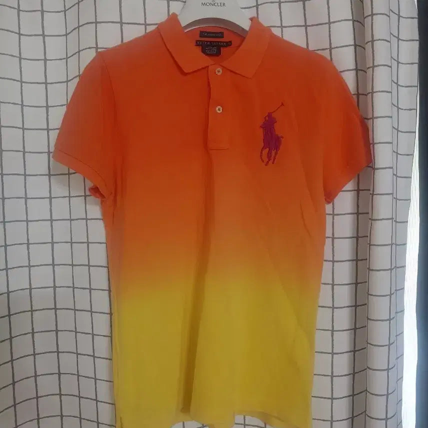 [BUNJANG] Polo Ralph Lauren Gradient Short Sleeve Polo Shirt / 폴로 랄프로렌 그라데이션 반팔 카라티