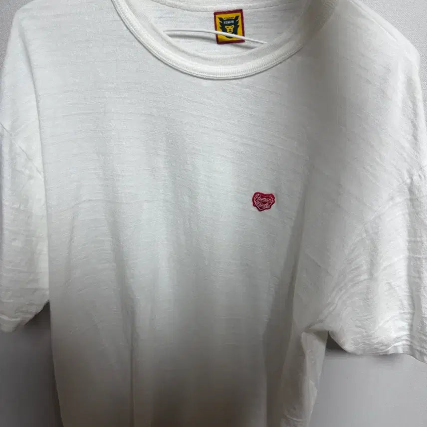 [BUNJANG] Human Made Heart Badge T-Shirt White / 휴먼메이드 하트 배지 티셔츠 화이트