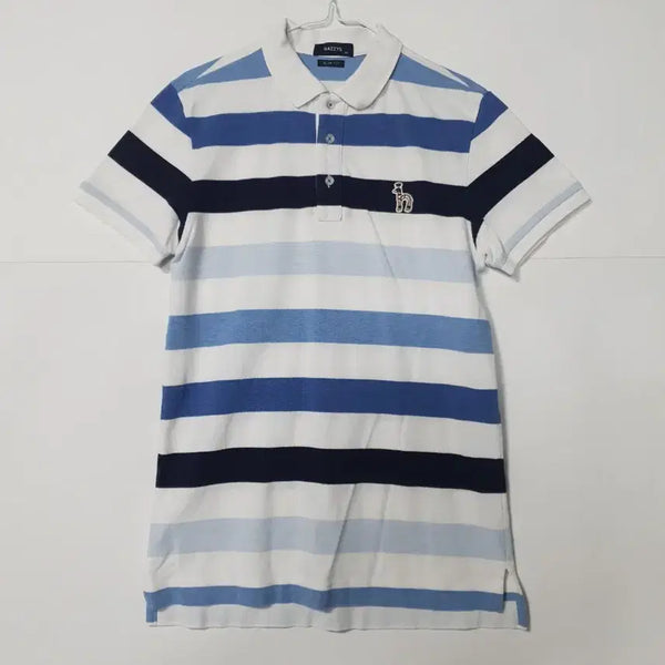 [BUNJANG] Hazzys Men's Striped Short-Sleeve Polo Shirt / 헤지스 남성 반팔 카라티 스트라이프 0292