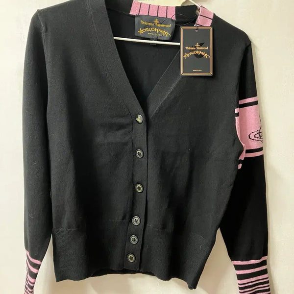 [BUNJANG] Vivienne Westwood Blackpink Cardigan - Size S / 비비안웨스트우드 블랙핑크 가디건 S