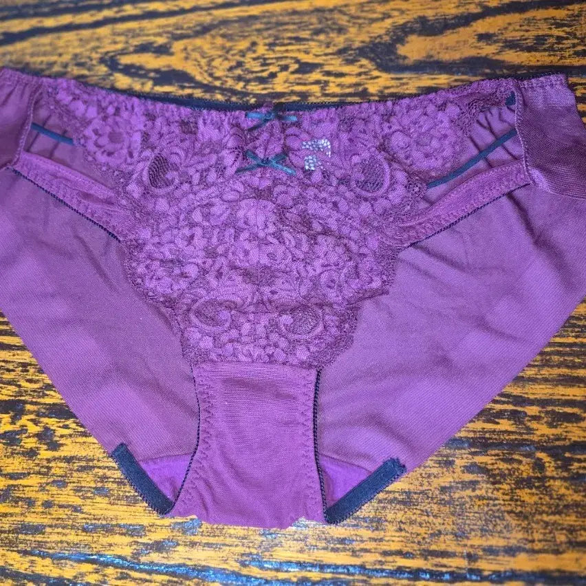 [BUNJANG] Eméfil Women's Lace Detail Panty (Wine, LL) / 여성팬티