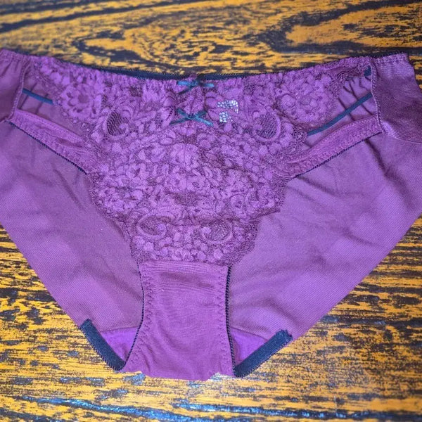 [BUNJANG] Eméfil Women's Lace Detail Panty (Wine, LL) / 여성팬티