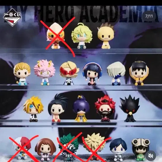 [BUNJANG] My Hero Academia Ichiban Shoji Chokonoko Series F & G Figures Bundle Set (Sealed) / 비닐미개봉) 나히아 히로아카 이치방쿠지 f,g 초코노코 일괄