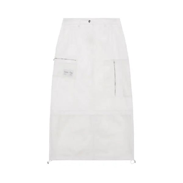 [BUNJANG] Matinkim Nylon Mix Pocket Maxi Skirt White / 마뗑킴 나일론 믹스 포켓 맥시 스커트 화이트