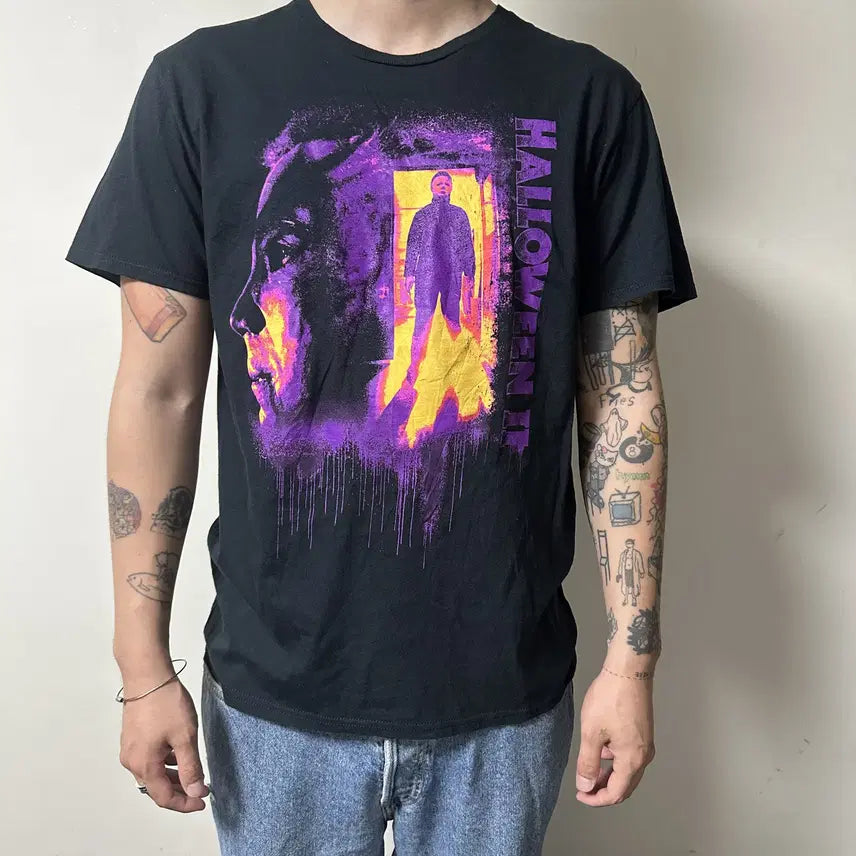 [BUNJANG] 00s Vintage Halloween Michael Myers Movie T-Shirt / 00s빈티지 할로윈 마이클마이어스 무비 티셔츠