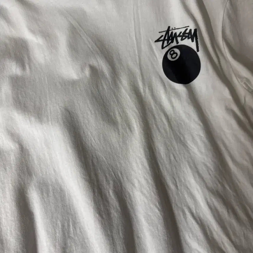 [BUNJANG] Stussy 8 Ball T-Shirt White / 스투시 8볼 반팔티 화이트