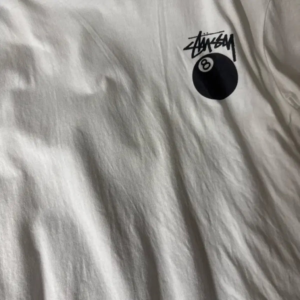 [BUNJANG] Stussy 8 Ball T-Shirt White / 스투시 8볼 반팔티 화이트