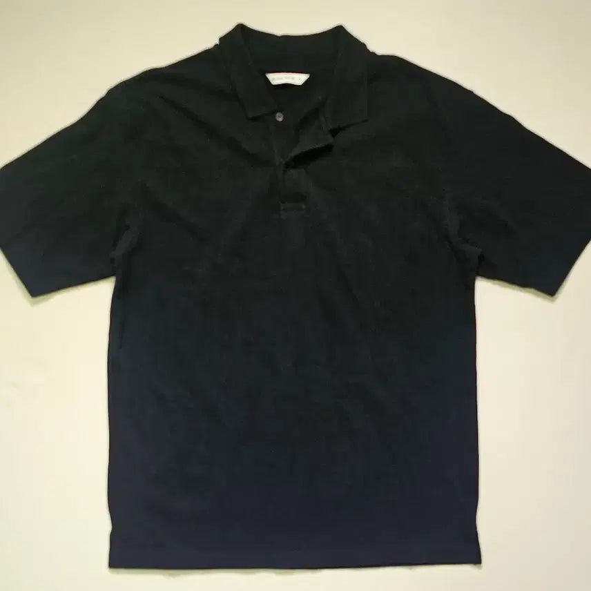 [BUNJANG] Blankroom Black Short Sleeve Pique Polo T-Shirt / 블랭크룸 블랙 반팔 피케 폴로 카라티