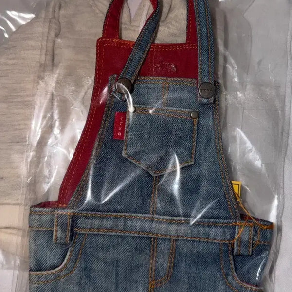 [BUNJANG] TTYA MSD Denim Overalls Skirt Outfit / 티티야 msd 멜빵 청치마 의상