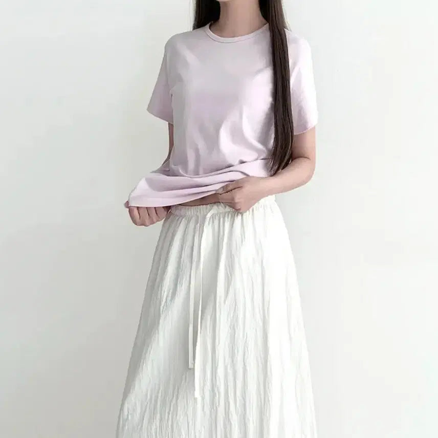 [BUNJANG] TheMonade Round Neck Basic T-shirt / 에이블리 지그재그 더모나드 기본핏 고밀도  탄탄 라운드넥 베이직 무지 반팔티