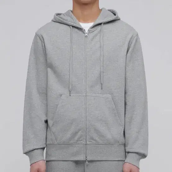 [BUNJANG] Musinsa Standard Basic Hoodie Zip-up Grey / 무신사 무탠다드 후드집업